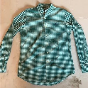 Men’s Small Polo Classic Fit Gingham Shirt